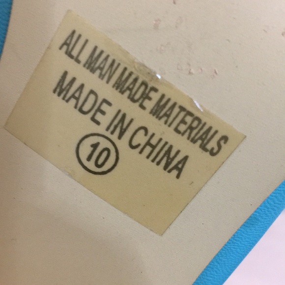 Teal buckled heels by CHASE + CHLOE, size 10 - Picture 6 of 6